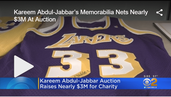 Kareem auction on sale