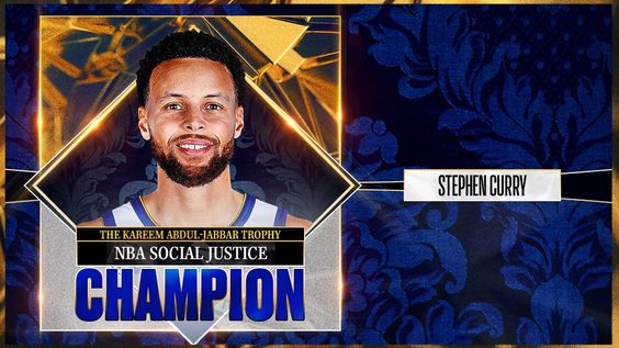 Stephen Curry wins 2022-23 Kareem Abdul-Jabbar Social Justice Champion award