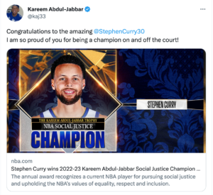 Twitter: Kareem Abdul-Jabbar