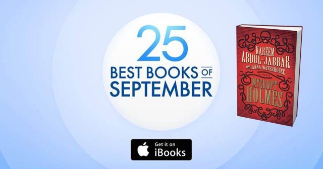 A blue circle with the words " 2 5 best books of september ".
