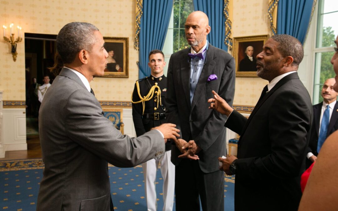 Kareem Abdul-Jabbar Meets with President Obama