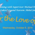 A blue sky with stars and the words " for the love of god ".
