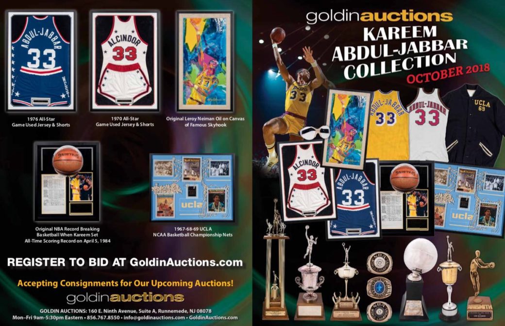 Kareem Abdul-Jabbar to Auction Memorabilia for Charity