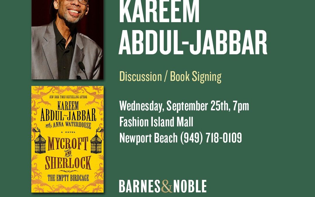 September 25, 2019 – Barnes & Noble Upcoming Book Signing